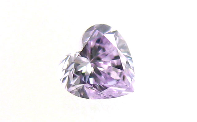 天然パープルダイヤモンド ルース(裸石) 0.046ct, Fancy Light Pink 