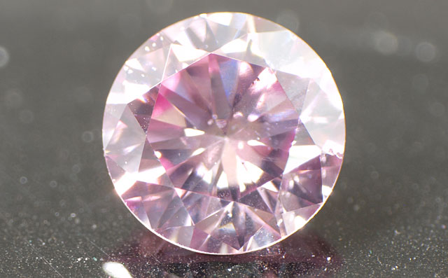 ピンクダイヤモンド ルース 0.075ct 【 テリもある、綺麗なピンク 