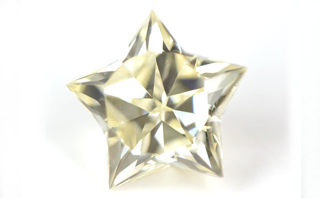 スター型(星型) 天然イエローダイヤモンド ルース(裸石) 0.391ct, VVS