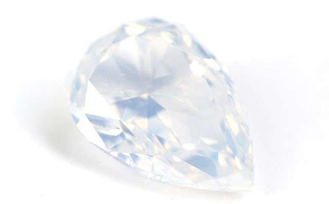 天然ホワイトダイヤモンド ルース(裸石) 0.097ct, Fancy White 