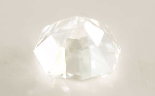 八角形】オクタゴナル・ステップ・カット ダイヤモンド, 0.080ct, G 