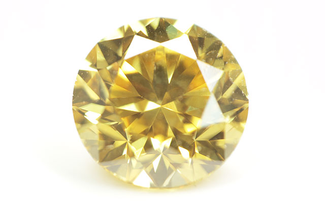 天然イエローダイヤモンド ルース(裸石) 0.316ct, ファンシー